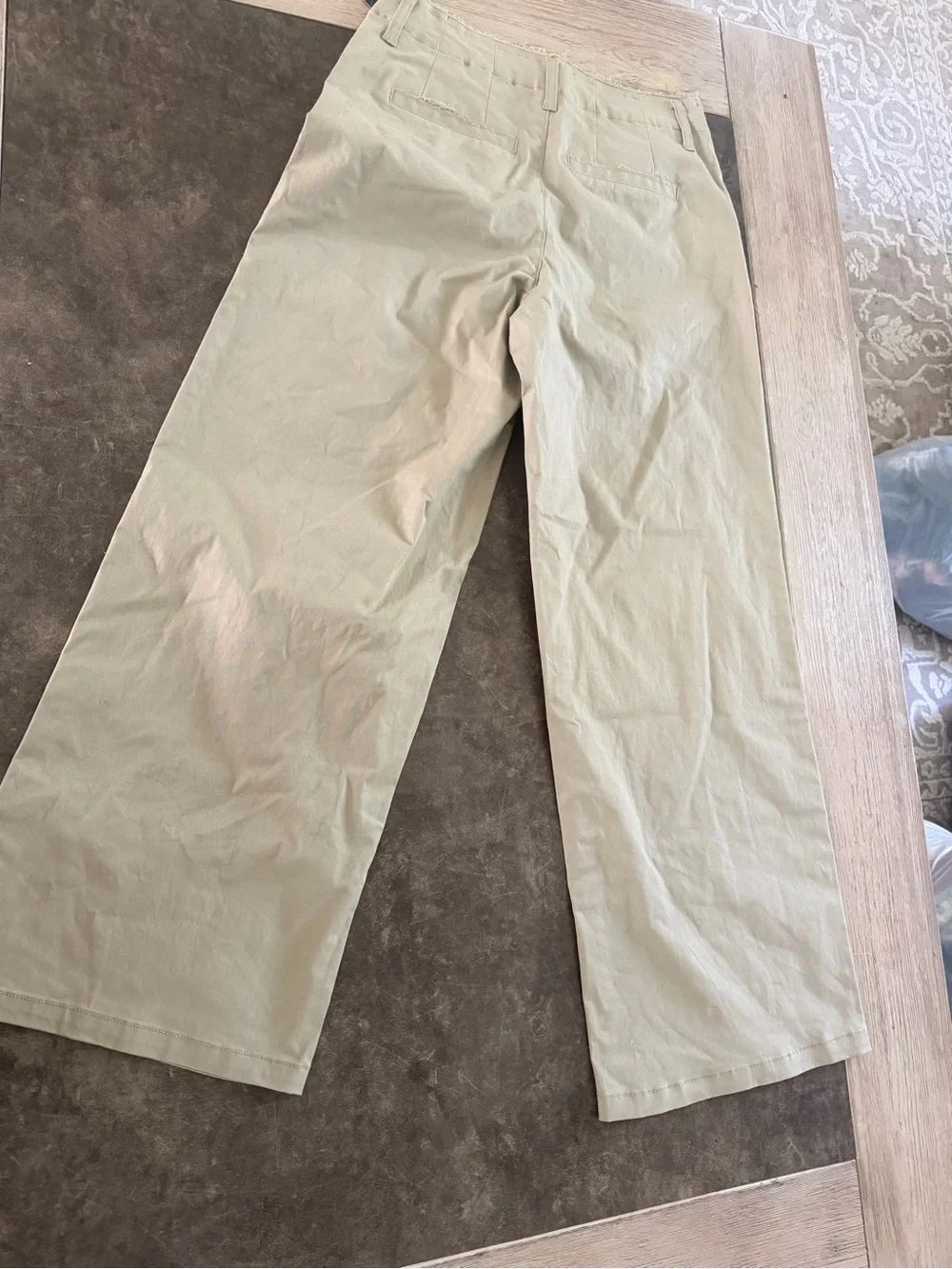 wild fable Beige Wide-Leg High-Rise Pants